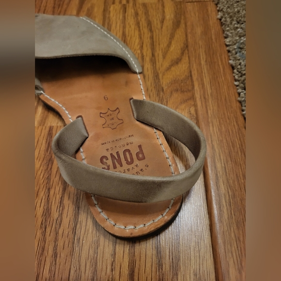 Pons Leather Slingback sandals Sz 9 Women’s - Picture 13 of 13